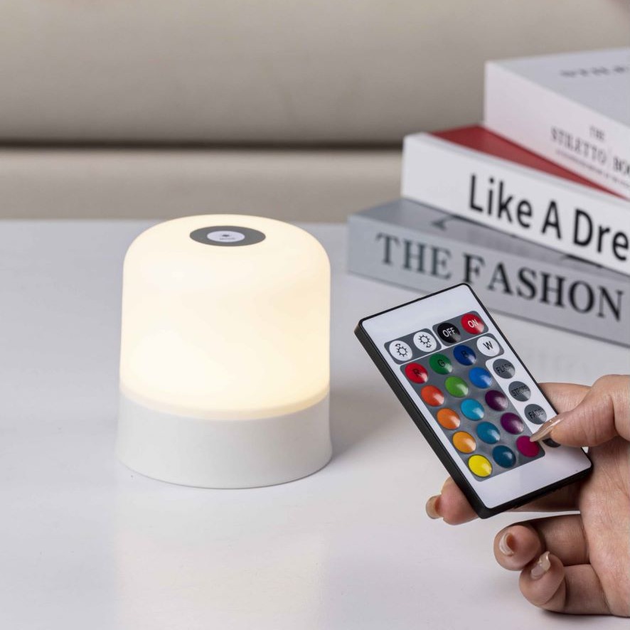 Đèn ngủ kèm remote điều khiển nhiều màu sắc từ xa