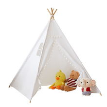 Lều Vải Tipi Trẻ Em Cọc Gỗ Gấp Gọn - ảnh 2
