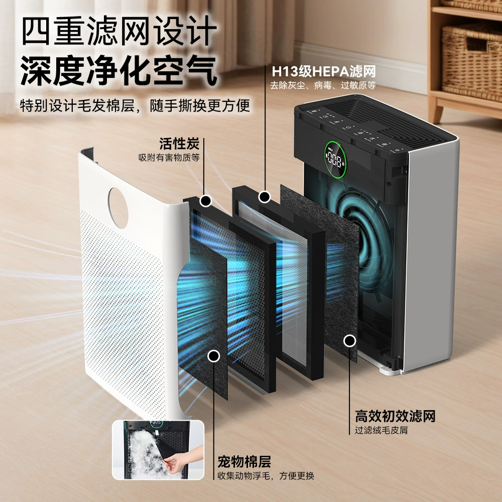 Cấu tạo 4 lớp lọc máy lọc không khí VIVIT AirPure 40