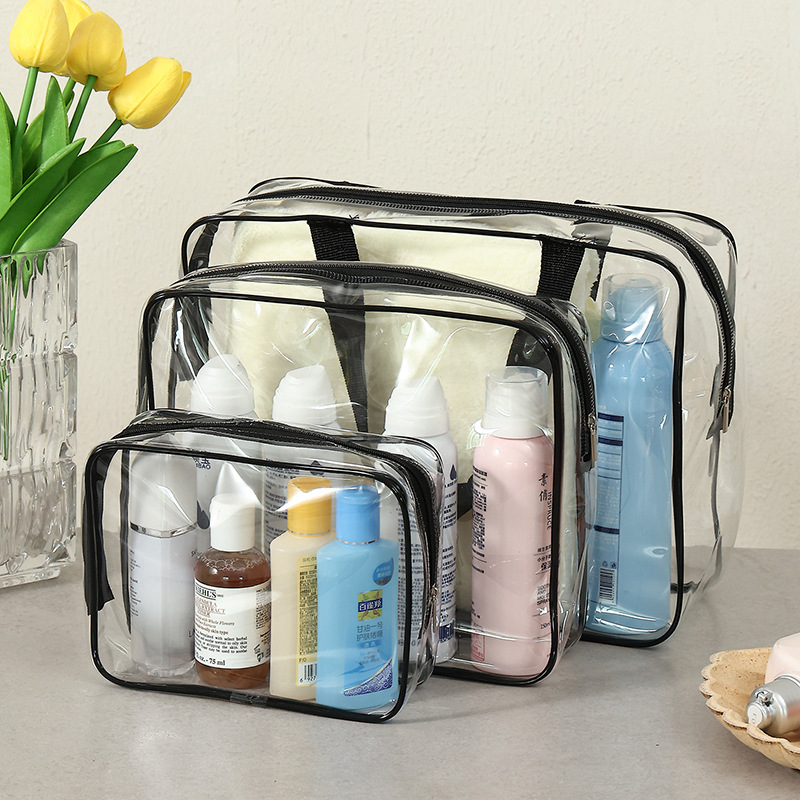 Set 3 túi trong suốt đựng đồ mỹ phẩm du lịch VIVIT